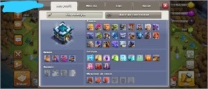 CV 13 Heróis Upados +Gemas 6 Construtor - Clash of Clans