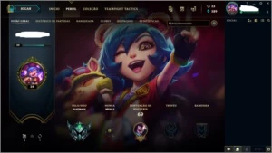 CONTA SMURF LOL PLATINA 4 75% DE WIN RATE| SKIN MÍTICA - League of Legends
