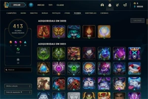 Conta DIAMOND com 554 Skins, e do valorant também - League of Legends LOL
