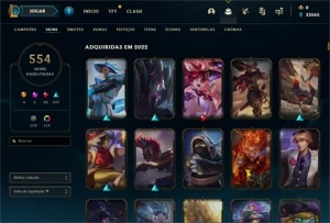Conta DIAMOND com 554 Skins, e do valorant também - League of Legends LOL