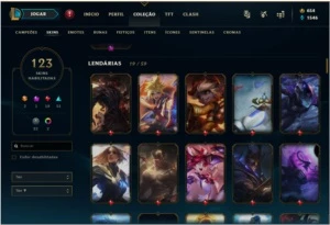Conta LOL D2 50 PDL , 93 Campeões , 123 Skins - League of Legends