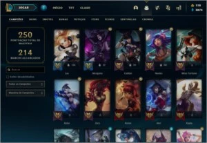 Conta League of Legends+Pontos de Prestigio+5 Skins Ultimate LOL