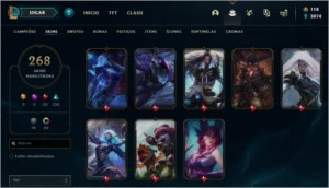 Conta League of Legends+Pontos de Prestigio+5 Skins Ultimate LOL