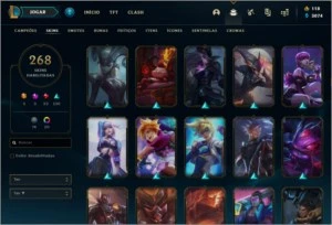 Conta League of Legends+Pontos de Prestigio+5 Skins Ultimate LOL
