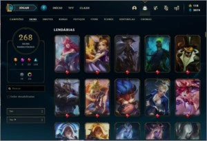 Conta League of Legends+Pontos de Prestigio+5 Skins Ultimate LOL