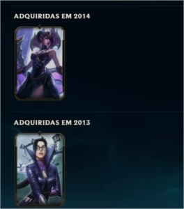 Conta lvl 206, 55 skins ativas - League of Legends LOL