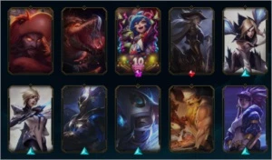 Conta lvl 206, 55 skins ativas - League of Legends LOL