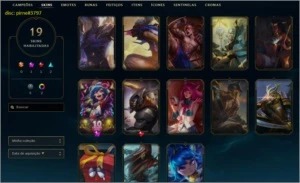 conta lol prata 1 15 skins 40 champions honra 3 handlevel - League of Legends