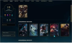 conta lol prata 1 15 skins 40 champions honra 3 handlevel - League of Legends