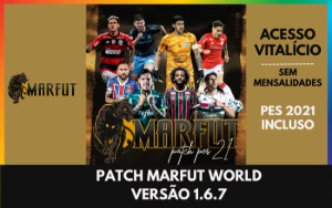 🩶 Patch MARFUT WORLD 2026 + PES 2021┃Acesso Vitalício! - eFootball PES
