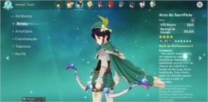 AR 55 6 Char 5* + 4 Armas 5* - chars Full Build - Genshin Impact