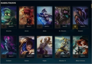 CONTA GOLD 1 - League of Legends LOL