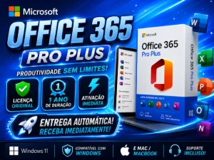 Office 365 Pro Original 1 ANO (NA SUA CONTA) 30 dias suporte - Softwares e Licenças