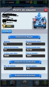 CONTA CLASH ROYALE - NIVEL 9 - 2 LENDARIAS - ARENA 8 - 55/62