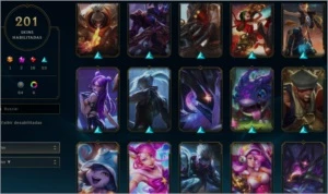 ContaLOL 200skins + Akali prestigio, Todos os campeões - League of Legends