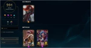 ContaLOL 200skins + Akali prestigio, Todos os campeões - League of Legends