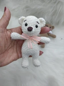 Trio de Mini Ursinho em Crochê - Amigurumi - Artesanato e Personalizados