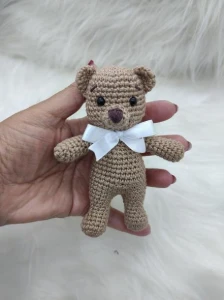 Trio de Mini Ursinho em Crochê - Amigurumi - Artesanato e Personalizados