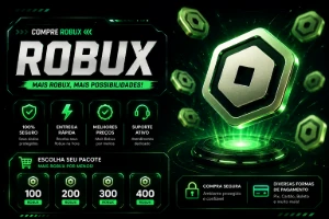 Robux baixa quantidade no precinho - Roblox