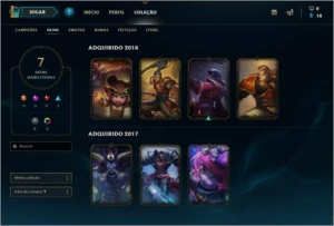 Conta LOL- League of Legends -Unranked lvl 30 +Skin+Campeões