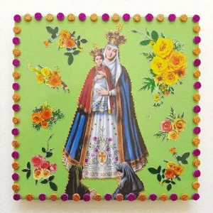 Quadrinho de Azulejo "N. S. do Bom Parto" - Artesanato e Personalizados