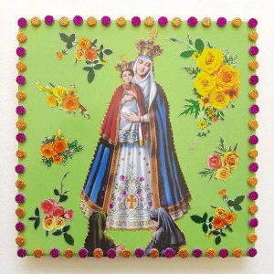 Quadrinho de Azulejo "N. S. do Bom Parto" - Artesanato e Personalizados