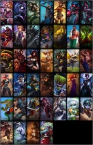 conta lol gold 5, com borda platina,123 campeoes,39 skins - League of Legends