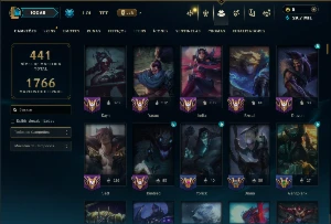 Platina 3 com TODOS os Champs e 136 Skins ( JG / TOP / MID ) - League of Legends LOL