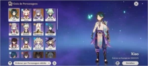 Conta com Xiao e Kequing AR 35 - Genshin Impact