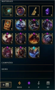 CONTA LOL: COM 37 SKINS - 87 CHAMPIONS - BORDA PLATINA - League of Legends