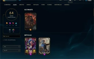 Conta LoL: Gold IV/ Kayn Prestigio/ 64 Skins - League of Legends