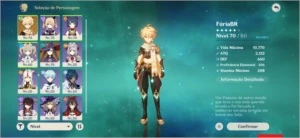 GENSHIN IMPACT - AR 40 - AST MONA + 50 Tiros + RESINA