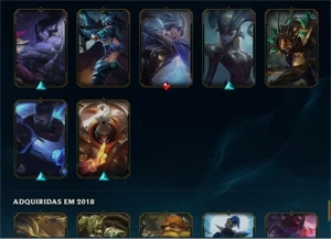 conta lol lvl 533; platina 3; 112 skins. - League of Legends