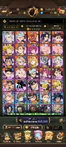 Conta com Todos os personagens de solo leveling - Seven Deadly Sins