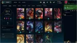 Conta de 211 Skins Ouro 3 por 400 Reais - League of Legends LOL