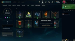 Conta de 211 Skins Ouro 3 por 400 Reais - League of Legends LOL