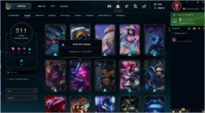 Conta de 211 Skins Ouro 3 por 400 Reais - League of Legends LOL