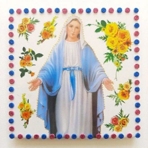 Quadrinho de Azulejo "N. S. das Graças" - Artesanato e Personalizados