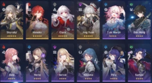 Conta INSANA de Honkai Star Rail Jing Yuan+Cone+Clara+Himeko - Outros