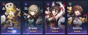 Conta INSANA de Honkai Star Rail Jing Yuan+Cone+Clara+Himeko - Outros