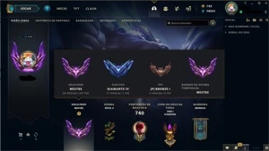 Conta LoL lv 495, Elo: Mestre, FULL campeões e 577 skins - League of Legends
