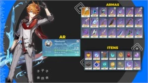 Childe + Harpa + Eula + Keqing + Diluc + Mona AR 48 - Genshin Impact
