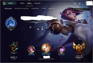 Conta com 101 champ e 35 skins - League of Legends LOL
