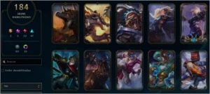 Conta LOL, Diamante 4, 182 Skins, Full Champion. - League of Legends