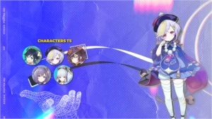 Ayaka + Venti + Keqing + Mona + Qiqi AR 45 - Genshin Impact