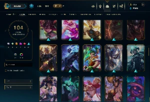 Unranked com TODOS os Champs e 104 Skins ( SUP / ADC ) - League of Legends LOL