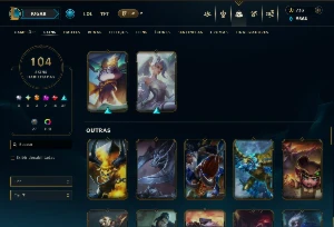 Unranked com TODOS os Champs e 104 Skins ( SUP / ADC ) - League of Legends LOL
