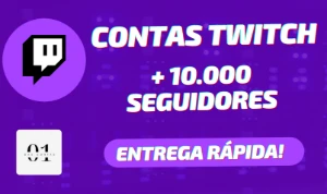 [PREMIUM] CONTAS TWITCH + 10.000 SEGUIDORES + ENTREGA RÁPIDA - Redes Sociais