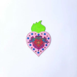 Enfeite de Parede Divino Rosa - Artesanato e Personalizados
