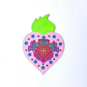 Enfeite de Parede Divino Rosa - Artesanato e Personalizados